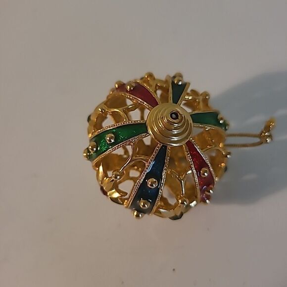 Enamel and Rhinestone Ornament - Picture 4 of 4